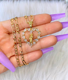 Iced Out Saint Jude Heart