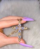 April Cross (Figaro Chain)