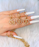 Icy Mary Heart Necklace