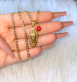 Dainty Classic Mary With Birthstone