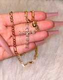 Pear Shape Cross & Teddy