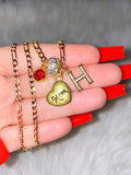 Mom Heart With Icy Initial & Birthstone (1 To 3)