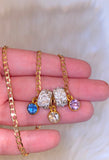 Cuban Multiple Birthstone Necklace
