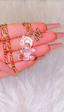 Crystal Teddy With Icy Initial