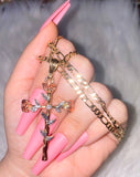 Dazzling Rose Cross
