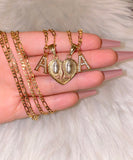 Mary Breakable Heart Set With 2 Letters (Tricolor)