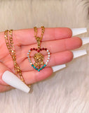 Dazzling Rose Heart (Mexican Flag)