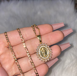 Baguette Bling Saint Jude Necklace