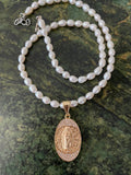 Freshwater Pearl Mary Necklace