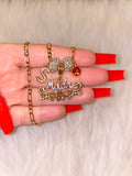 Tricolor Madre With Initial & Birthstone (1 To 3)