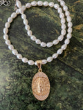 Freshwater Pearl Mary Necklace