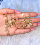 Mother Daughter Birthstone Necklaces