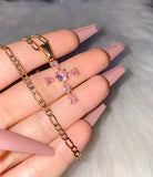 Raindrop Cross (Pink)