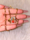 Icy Initial & Birthstone Teddy Combo
