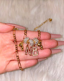 1 To 3 Letter Teddy Necklace
