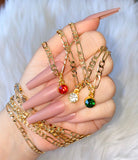 Birthstone Figaro Necklace