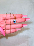 Dainty Blue Eye Necklace