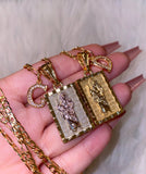 Framed Saint Jude And Initial Necklace