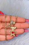 Icy Birthstone And Initial Kids (1 To 6 Kids)