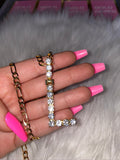Extra Large Icy Letter L Necklace