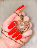 Tricolor Mary Rose Heart