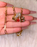 Bling Initial & Birthstone Teddy Combo