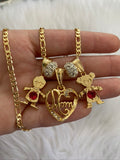 Icy Mom Heart With Birthstone Kids