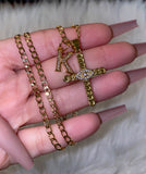 Cuban Eye Cross With Initial