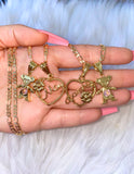 Mother Daughter Birthstone Necklaces