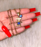 Birthstone Kid With 2 Tone Blue Eye (1 Kid, No Ball)