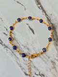 Adjustable Eye Bracelet Or Anklet (Gold)