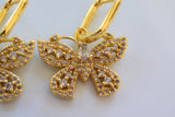 Bling Butterfly Earrings