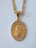 Oval Diamond Inspired Virgin Mary