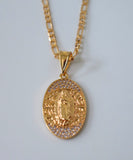 Oval Diamond Inspired Virgin Mary