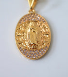 Oval Diamond Inspired Virgin Mary