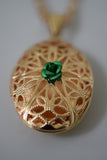 Oval Lace Locket