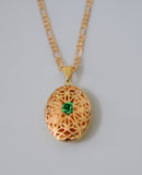 Oval Lace Locket