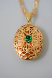 Oval Lace Locket