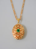 Oval Lace Locket