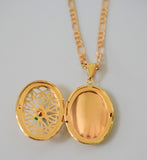 Oval Lace Locket