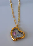Floating Birthstone Heart