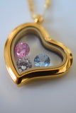 Floating Birthstone Heart