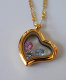 Floating Birthstone Heart