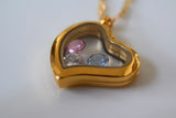 Floating Birthstone Heart
