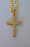Big Bling Cross In Yellow