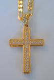 Big Bling Cross In Yellow
