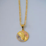 Tricolor Virgin Mary Necklace