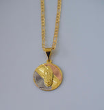 Tricolor Virgin Mary Necklace