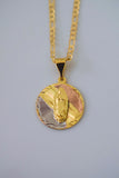Tricolor Virgin Mary Necklace