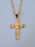 Diamond Cut Gold Cross